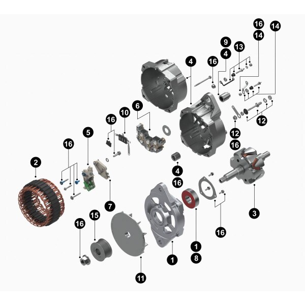 19010182 - Delco Remy - Alternator 21Si 24V 70A