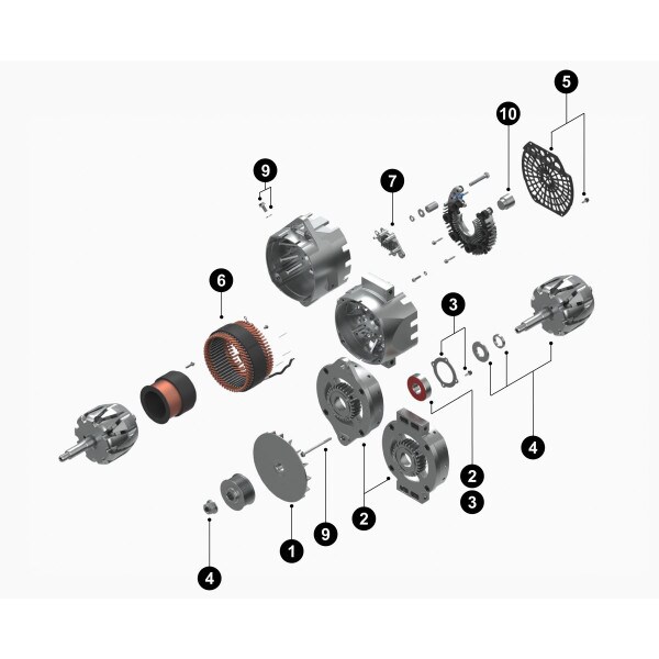 Delco Remy 40SI 275A Alternator - 8600094