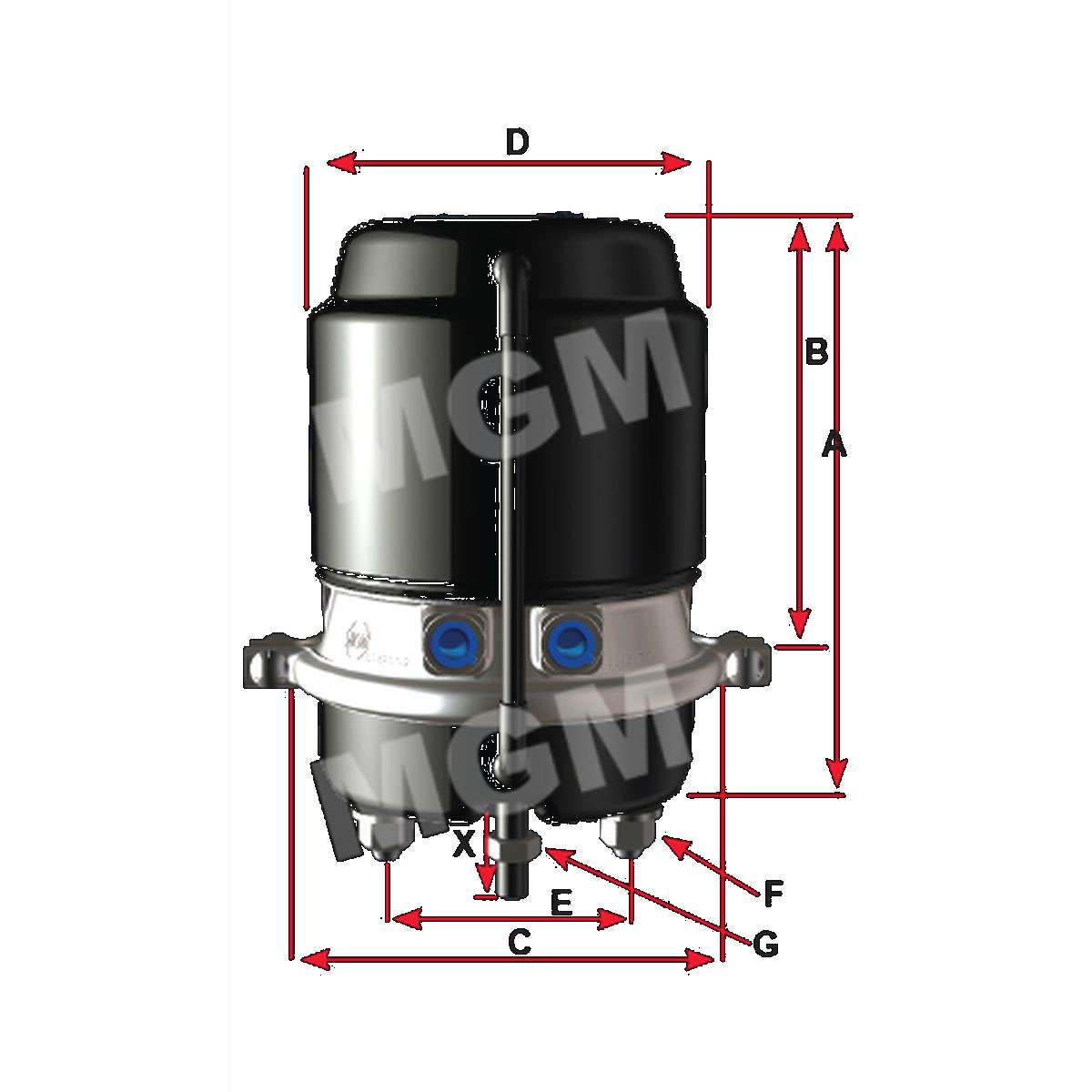 MGM MJS3630ET Combo Brake - MJS3630ET051