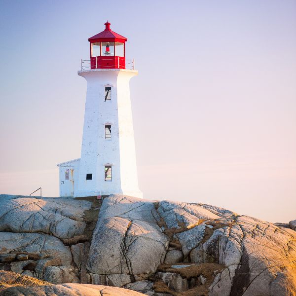 Peggy's Cove Lighthouse in Nova Scotia