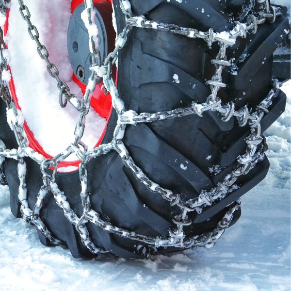 Snow Chains on Tire